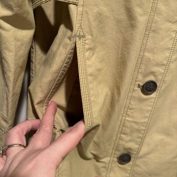 Eddie Bauer Tan Trench Coat Size XL Tall - Picture 3 of 5